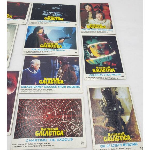 1978 Topps Battlestar Galactica Trading Cards Lot of 14 Vintage - Picture 11 of 12